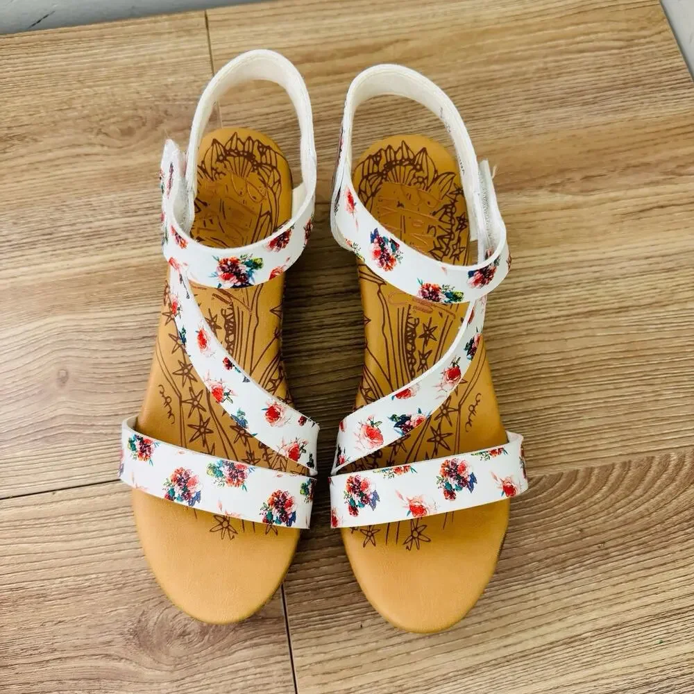 Blowfish Malibu Kids' Loverli-K Floral wedge sandals Size 4